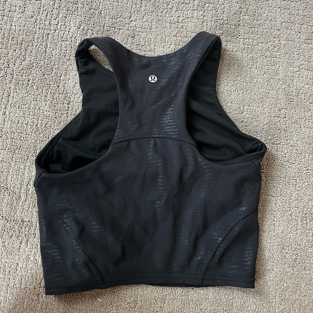 Lululemon tank black size 4